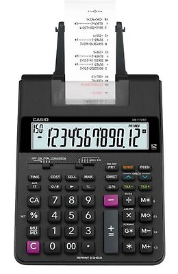 #ad Print Calculator 12 Digit Dual Color Display Black Print Calculator $25.89