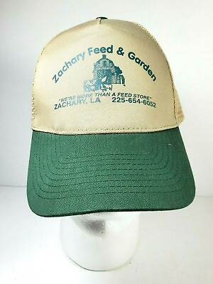 #ad Nissin Zachary Feed and Garden Mesh Truckers Hat Cap Louisiana Adjustable $14.95