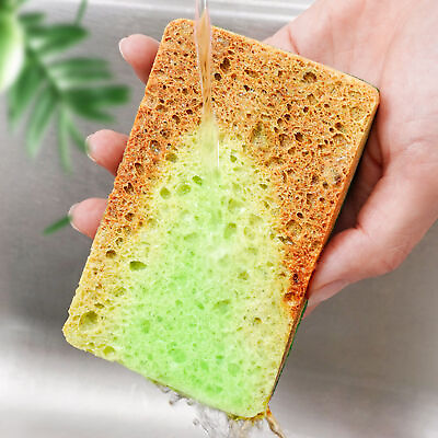 #ad 5pcs Washing Sponge Durable Oil proof Ultra soft Eco friendly Cleaning Sponge $10.42