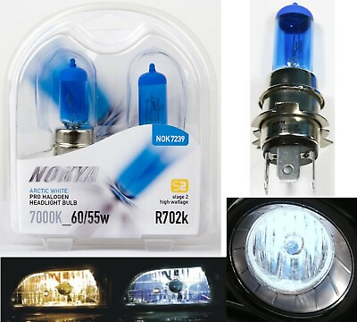 #ad Nokya 7000K White H4H R702K Nok7239 60 55W Two Bulbs Head Light Replace JDM Lamp $27.55