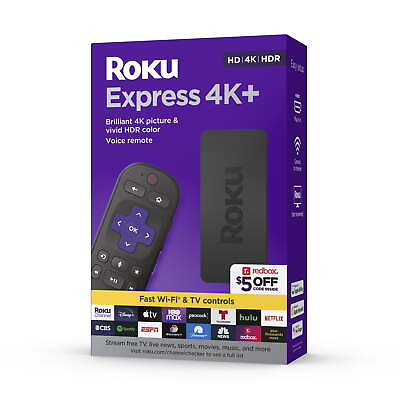 #ad Roku Express 4K Streaming Player HD 4K HDR with Roku Voice with TV Controls $39.00