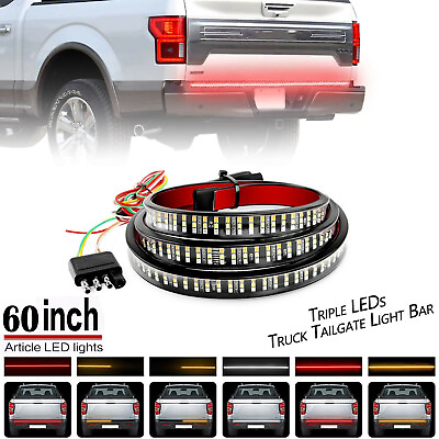 6 Modes 60quot; 432LED Truck Strip Tailgate Light Bar Reverse Brake Tail Signal Lamp $18.26