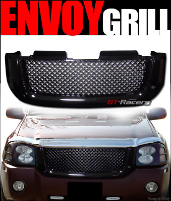 #ad For 2002 2008 GMC Envoy Black Luxury Mesh Front Hood Bumper Grill Grille Guard $77.00