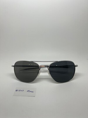 #ad #1047 Randolph AVIATOR 58mm Matte Chrome American Gray Sunglasses Free Shipping $360.00