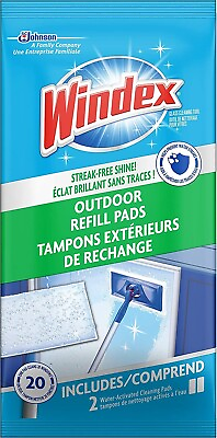 #ad Windex Outdoor Refill Pads for Cleaning Glass Windows amp; More 2 Count $19.67