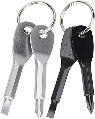 #ad 4PCS Mini Pocket Screwdriver Set Keychain Outdoor Tool Kit Stainless Steel Bl... $12.68
