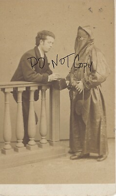 #ad 1860’s Rare GIACOMO BROGI Antique CDV Photo Religious Monk Collection Box $89.95