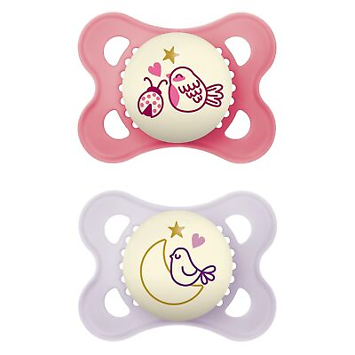 #ad Night Pacifiers 2 Pack 1 Sterilizing Pacifier Case Pacifiers 0 6 Months ... $12.68