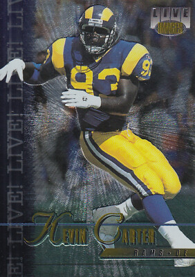 #ad 1995 Images Live St. Louis Rams Football Card #87 Kevin Carter $1.49