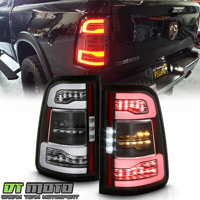 #ad 2019 2023 Ram 1500 Incandescent Black Full LED Tail Lights w Sequential Signal $278.99
