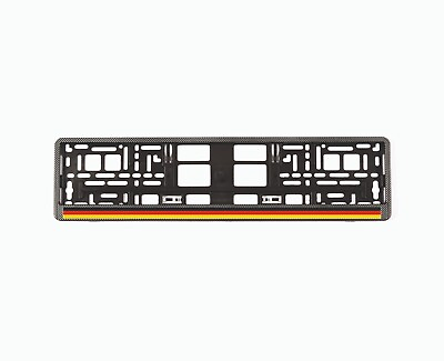 #ad 2X EU License Number Plate Frames Holders Carbon look with the flag of Germany $30.00