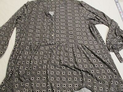 #ad Womens black gray long sleeve blouse $11.25