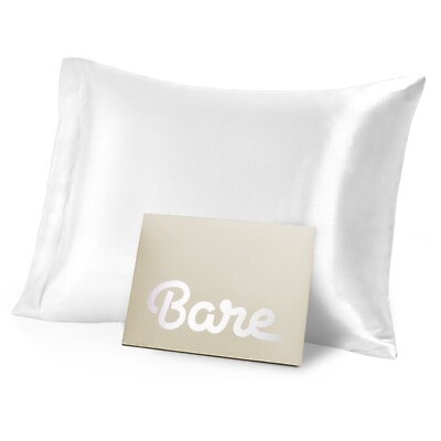 #ad Bare Home 1 Pc Mulberry Silk Pillowcase for Hair and Skin 19 Momme Silk $35.99