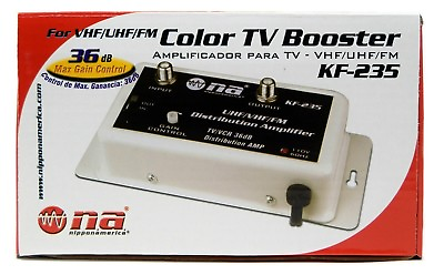 #ad 36 DB Cable Antenna Color TV Booster Signal Amplifier VHF UHF FM HDTV $24.99