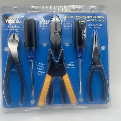 #ad Ideal 30 727 6 Pieces Professional Electrical Electrician Tool Kit {W} $46.95