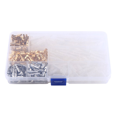 #ad 100 Pairs 3.9Mm AWG Brass Male and Female Connectors with Clear Insulated Cover $22.10