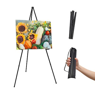 #ad Thickened Easel Stand for Wedding Sign amp; Poster 63#x27;#x27; Portable Easels for Disp... $22.49