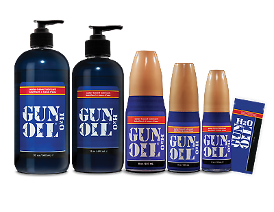 #ad GUN OIL H2O Premium Water Based Personal Lubricant Glide Long Lasting Sex Lube $55.05