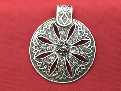#ad #ad Silver Charm Lotus design Hand Made in Egypt 22 Grams of Solid Silver $69.00