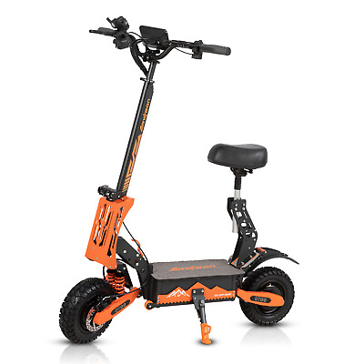 #ad 5600W 60V 27AH Foldable Electric Scooter Adult Dual Motor 11in Off Road Tire 6S $1025.99