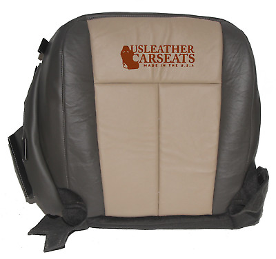 #ad 2007 Expedition Eddie Bauer Driver Bottom Leather Vinyl Seat Cover two Tone Tan $149.99