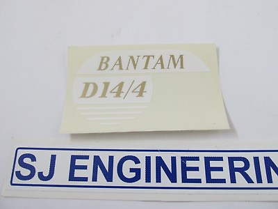 #ad BSA BANTAM D14 D14 4 TANK TRANSFER RIGHT HAND NEW UK MADE SJ523 GBP 5.49