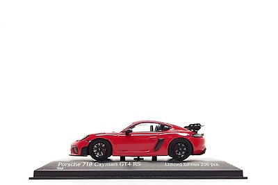#ad Minichamps 1:43 Porsche 718 Cayman GT4 RS 982 in Guards Red $109.99