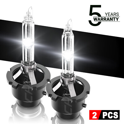 #ad 2x 35W D2S 6000K HID Xenon Replacement Low High Beam Headlight Lamp Bulbs White $13.98