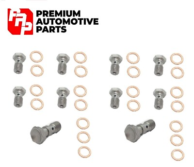 #ad Honda Stainless Steel Banjo Bolt complete set x10 units Motorcycle GBP 28.75