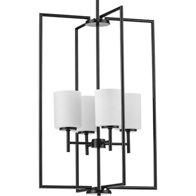 #ad Pendants Light 4 Light Cylinder Shade in Modern style 18 Inches wide by $289.95
