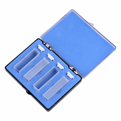 #ad 4pcs 3.5ml Optical Cuvettes 10mm Cuvette Cell Spectrometer with Lid new AU $11.98