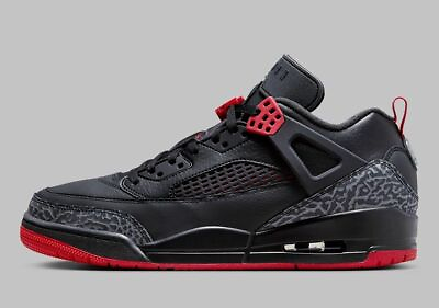 #ad Nike Air Jordan Spizike Low Bred Sneakers Black Red FQ1759 006 Mens Size $148.77