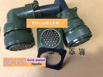 #ad set military standard Aviation plug MS3108A28 15S MS3102A28 15P 35 pin connector $36.82