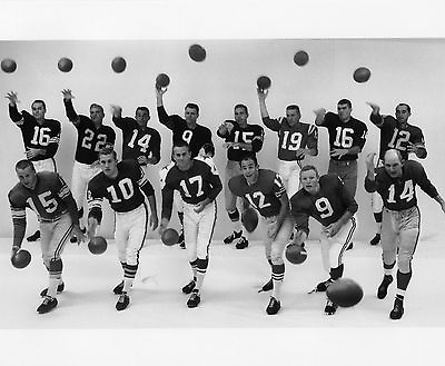 #ad 1961 NFL QUARTERBACKS GROUP SHOT 8X10 SPORTS PHOTO w top bottom white border $2.99