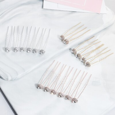 #ad Wedding Bridal Rhinestone Crystal Pearl Hair Pins 6PCS Set Jewellery AUSTOCK AU $25.00
