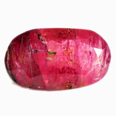 #ad 4.15 Cts Natural Tourmaline Oval Cut GTL Certified Pink Gemstone $64.99
