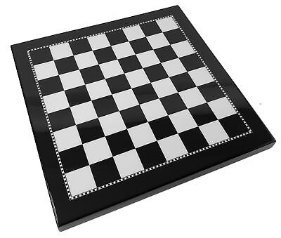 #ad 15quot; High Gloss Black and White Chess Board 1.59quot; Squares $85.00