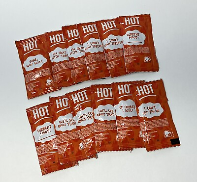 #ad Taco Bell Hot Sauce 12 Packets Defective Factory Sealed EMPTY AIR ONLY NO SAUCE $39.99