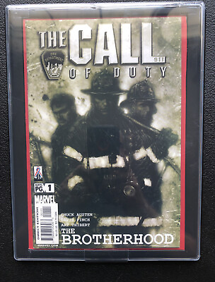 #ad Marvel Call of Duty Fire Department “ The Brotherhood #1 “With Display. NIB $40.30
