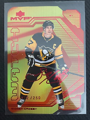 #ad Sidney Crosby 2021 22 Upper Deck MVP Colors amp; Contours Insert Card #172 250 $12.99
