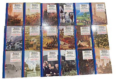 #ad 1988 Vintage Set Of 18 American Heritage History of The United States US Print $134.47