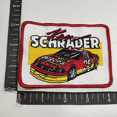 #ad FOLGERS COFFEE Car Racing Patch KEN SCHRADER Race Car Driver 00DR $12.10