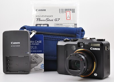 #ad 【Near Mint w Case】Canon PowerShot G7 Digital Camera 10.0MP Black Made In Japan $144.99