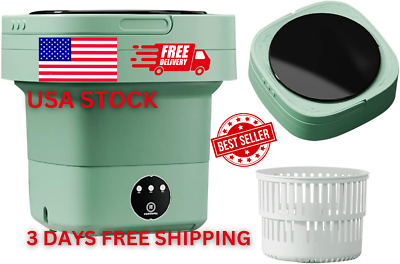 #ad Washing Small Portable Machine Washer Mini for Laundry Travel Tub Compact 6.5L $104.49