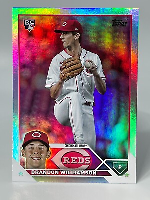 #ad 2023 Topps Update BRANDON WILLIAMSON Reds rc #US286 Silver Rainbow Foil QTY $1.79