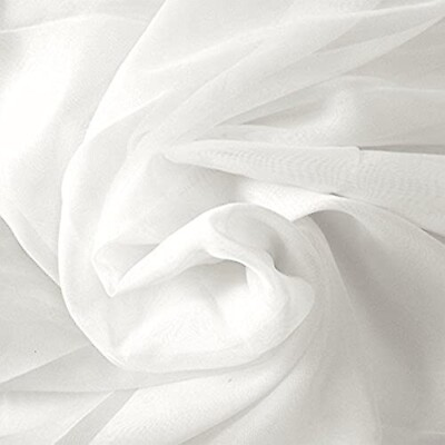 #ad White 100% Cotton Plain Voile Garment Fabric White 5 Metter amp; 10 Metter $24.99