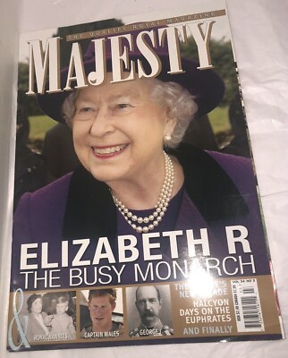 #ad Majesty Magazine Queen Mum Elizabeth II March 2013 The Busy Monarch Vol 34 No 3 $14.99