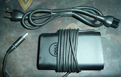 #ad Genuine Dell AC Adapter 65W 6TFFF 19.5V 3.34A Laptop Charger Large Barrel $9.25
