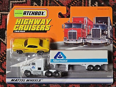 #ad Matchbox Twin pack Albertsons Highway Cruisers GTO JUDGE amp; Ford SEMI Truck $19.87
