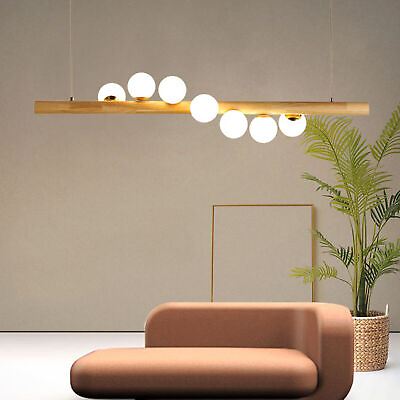 #ad Modern Linear Glass Bubble Chandelier Pendant Ceiling Light Island Lamp 7 Head $112.00